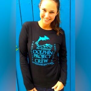 Women's Black Long Sleeve Shirt